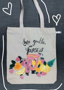 Hand-Painted Tote Bag