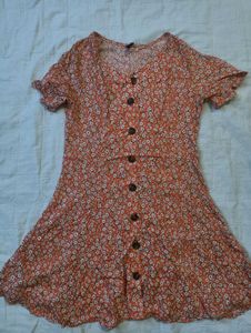 Floral Print A-line Dress