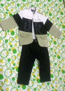 Price Drop Fashionable Blazer Pant Suit Set For Ki