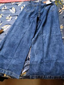 WIDE LEG DENIM JEANS