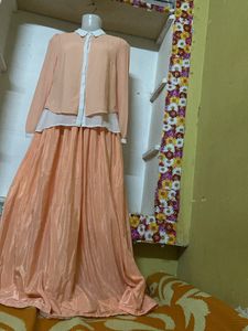 Peach Skirt And Top