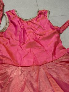 Girls&#39; Ethnic Dress with Shrug