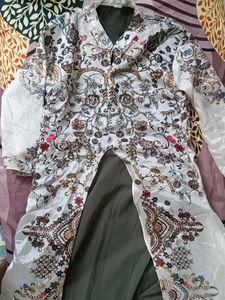 Elegant Floral Print Kurta
