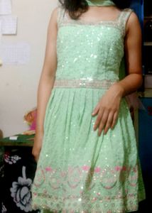 Sarara Set With Duppata &amp; Earring Mang Tika Combo