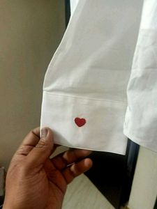 New Rare Rabbit White Cotton Shirt