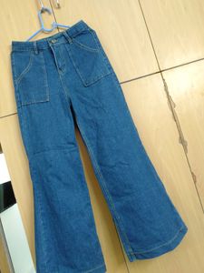 High Waist Blue Jeans