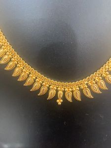 Gold Plated Premium Quality Mango Design Jwellary Necklace Jwellary