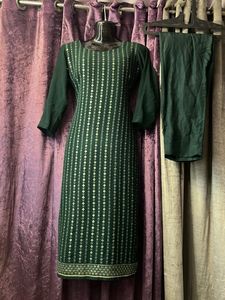 Dark Green Salwar Kameez Suit