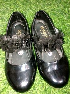 Cute Black Floral Shoes