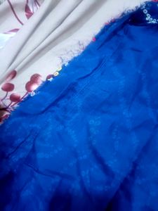 Blue Bandhni Long Gown
