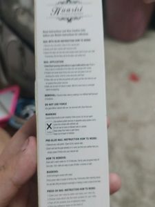 Red Nail Extensions With Stickers