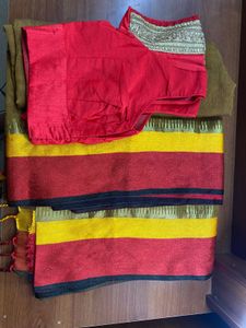 Multi coloured Saree with Blouse