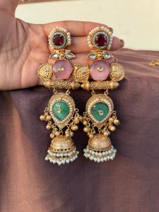 Gold Plated Light Weight Handcrafted Jhumki