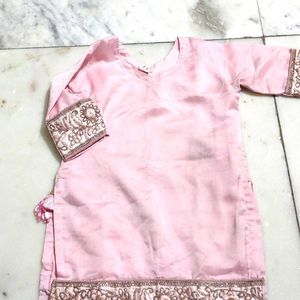 Cute Pink Kids Ethnic Set