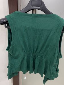 Green Sleeveless Top