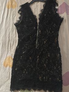 Black Lace Mini Dress