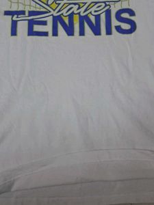 White Graphic Print Tee