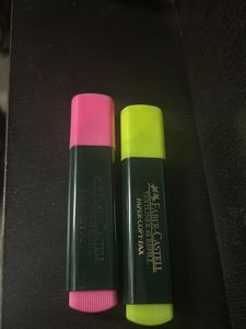Total 5 Highlighters 3 Fabre Castell+2 New Markers
