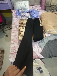 Black Flared Tailored H&amp;m Pants+freebie