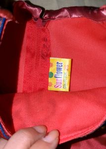 Kids Ethnic Peach And Blue Lehenga