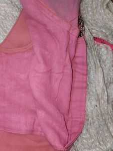 Pink Embroidered Saree with Blouse