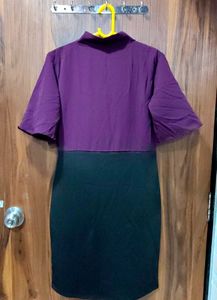 Elegant Colorblock Sheath Dress