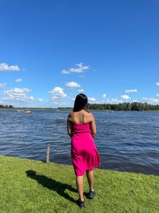 Pink Skirt/Dress For Size - S ,Without Belt.
