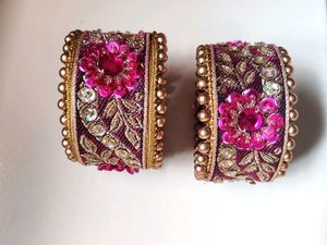 Fabric Bangles Pair Of Kada