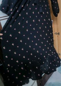 🔥 Sale 🔥Floral Print black Dress