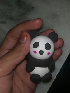 Cute Panda Clay Figure