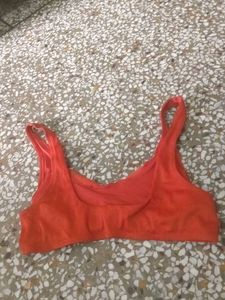 Orange Bikini Top