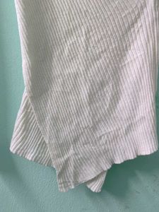 Chic White Wrap Top