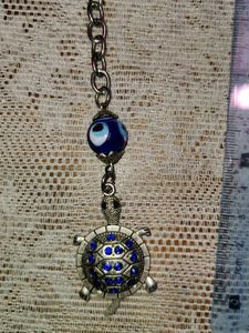 Turtle+ Evil Eye Keychain