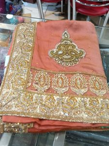 Elegant Embroidered Saree