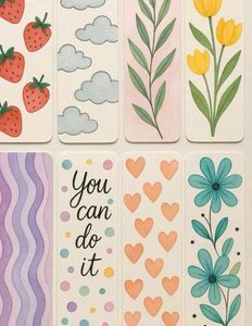 Set of 6 Laminated Magnetic Bookmarks YOUR CHOICE