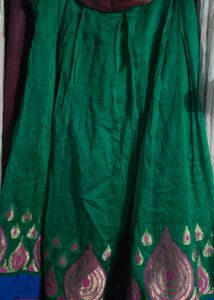 Green Embroidered Blouse Choli