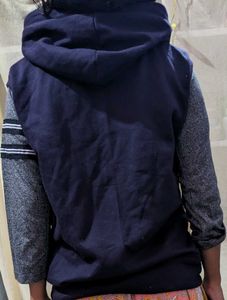 Purple Sleeveless Hoodie