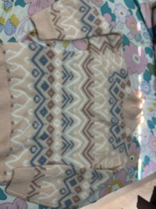 Patterned Knit Sweater