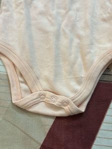 2-Pack Peach Floral Baby Bodysuits