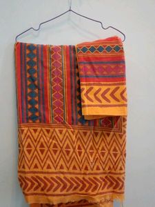 Single Jaipuri Bedsheet With One Pillow Cover