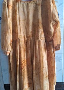 Mustard Color Georget Top Of 44 Size