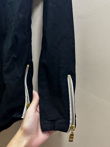 Black Chain Jacket Top