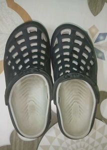 Black and Grey Crocs