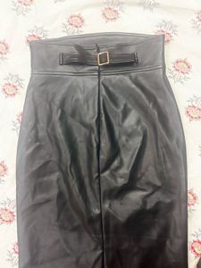 Imported Leather Skirt (long)