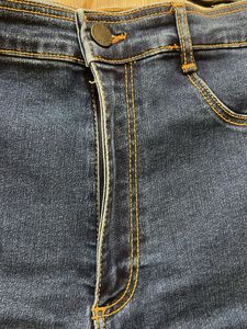 Zara Striped Denim Jeans