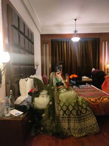 Green Heavy Lehenga