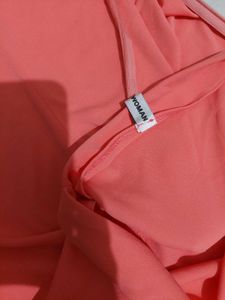 Women Coral Midi Dress