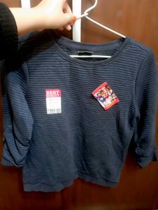 Blue Striped pullover