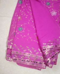 Elegant Pink Saree🌸