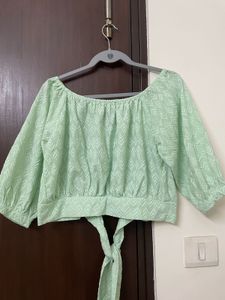 Mint Green Crop Top